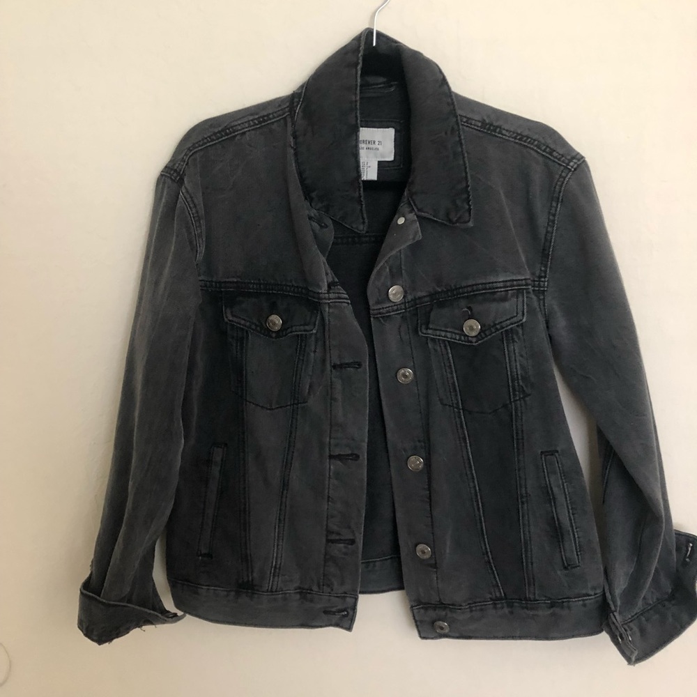 Forever 21 black denim jacket!